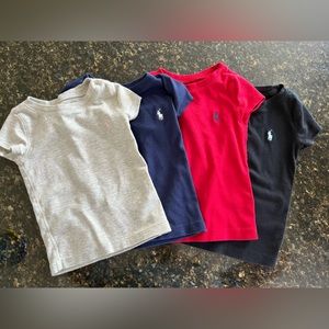 Four Polo Ralph Lauren super soft tshirts 2T/24 months